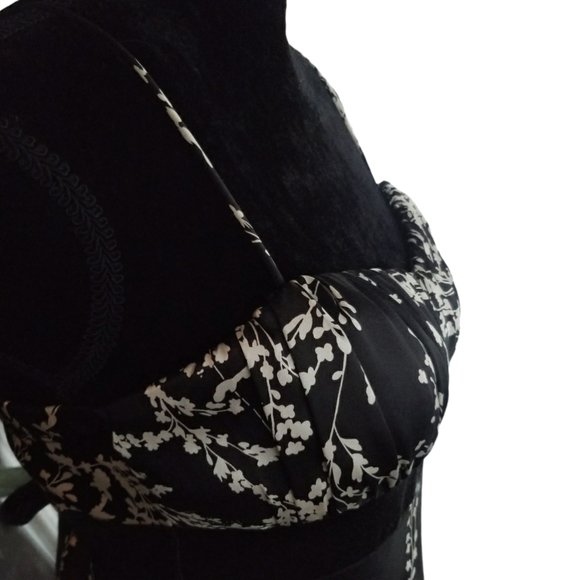 SPEECHLESS Dress Black White Midi Sleeveless Size 9 - Picture 4 of 7